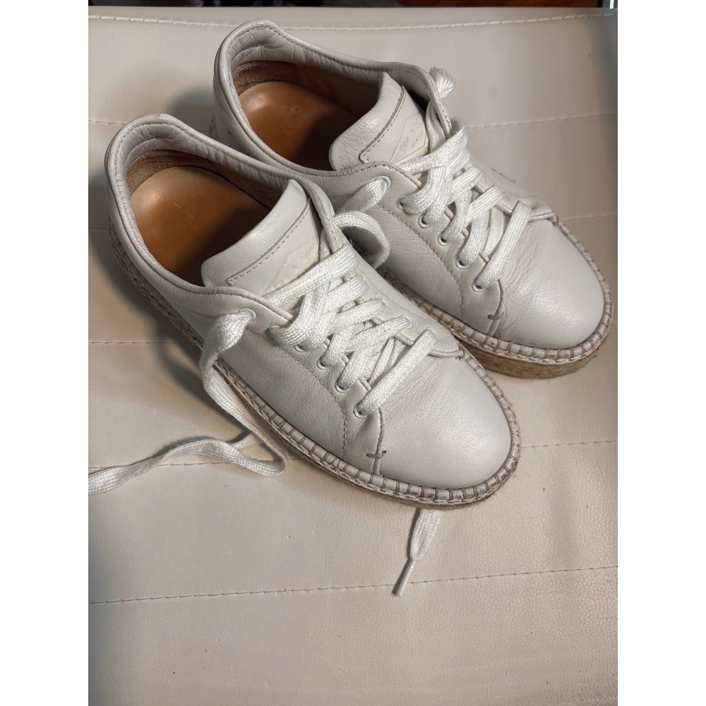 Rag & Bone Kent Leather‎ Platform Espadrille Sneakers Size 36.5